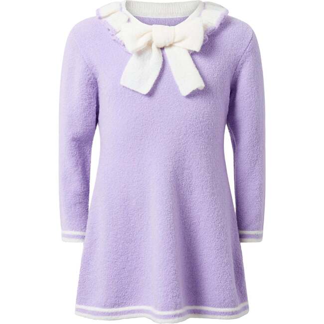 Sparkle Boucle Knit Tunic, Purple