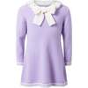 Sparkle Boucle Knit Tunic, Purple - Dresses - 1 - thumbnail