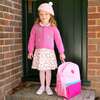 ABC Intarsia Cardigan, Pink - Cardigans - 3