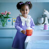 Sparkle Boucle Knit Tunic, Purple - Dresses - 4