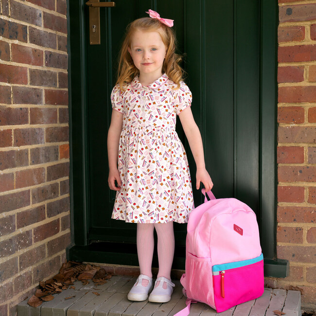ABC Jersey Dress, Pink - Dresses - 3