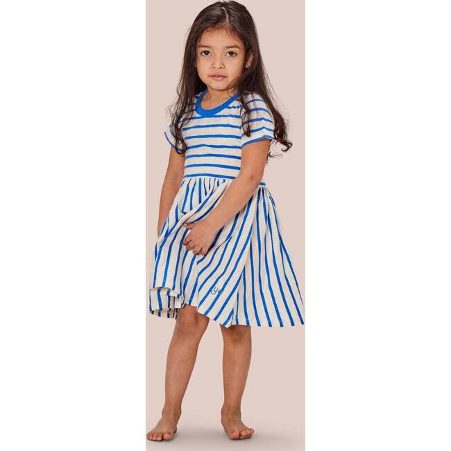 Pismo Dress, Blue Stripes - Dresses - 2