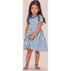 Pismo Dress, Blue Stripes - Dresses - 2