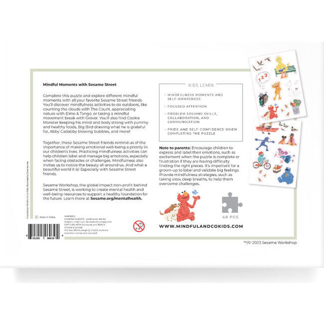 Mindful Moments with Sesame Street Floor Puzzle - Puzzles - 3