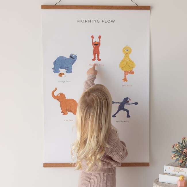 Double-Sided Sesame Street Yoga Poses Print - Developmental Toys - 4