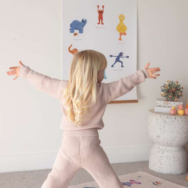 Double-Sided Sesame Street Yoga Poses Print - Developmental Toys - 5