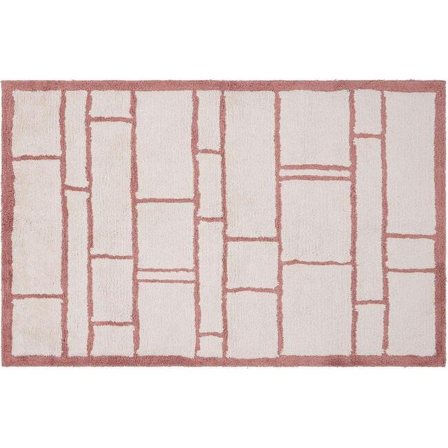 Windowpane Washable Organic Cotton Area Rug