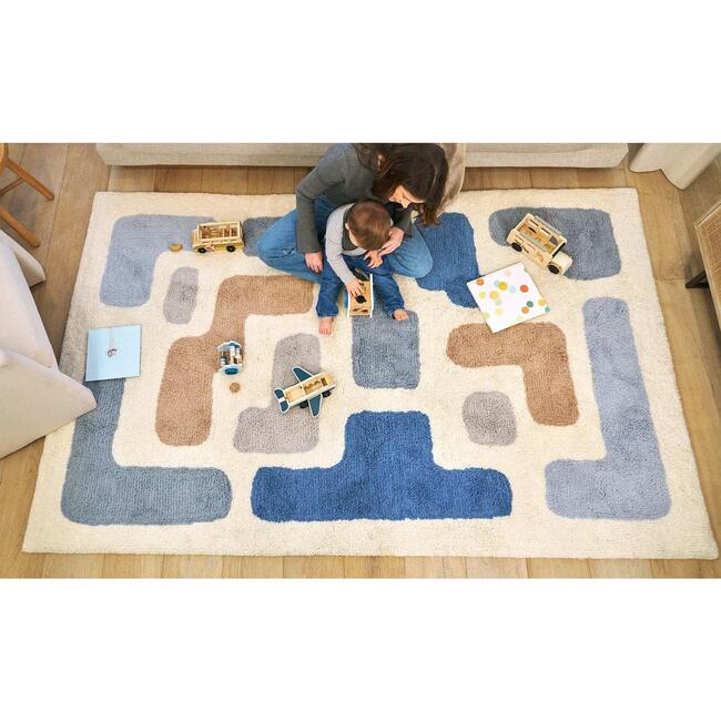 Stacked Washable Wool Area Rug - Rugs - 2
