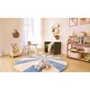 Beach Ball Washable Round Wool Rug, Blue - Rugs - 3