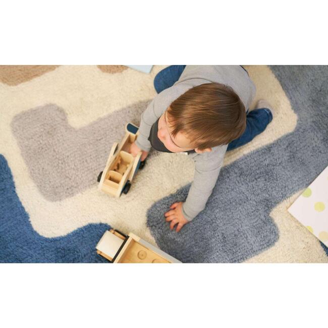 Stacked Washable Wool Area Rug - Rugs - 3