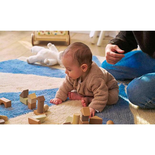 Beach Ball Washable Round Wool Rug, Blue - Rugs - 4