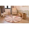 Beach Ball Washable Round Wool Rug, Pink - Rugs - 4