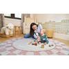 Checkered Charm Washable Round Organic Cotton Rug - Rugs - 4