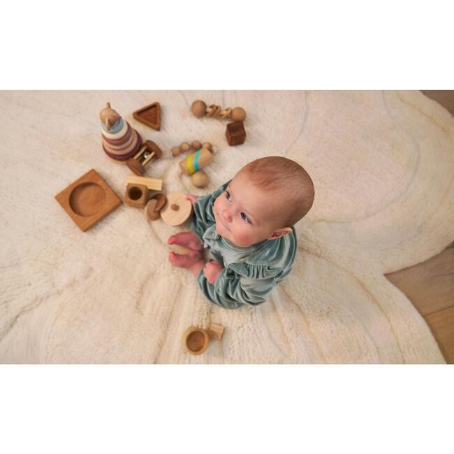 Flower Washable Wool Rug - Rugs - 3