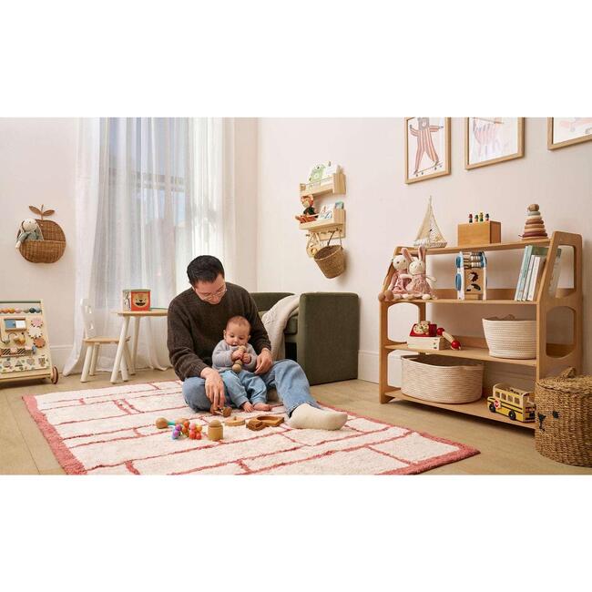 Windowpane Washable Organic Cotton Area Rug - Rugs - 4