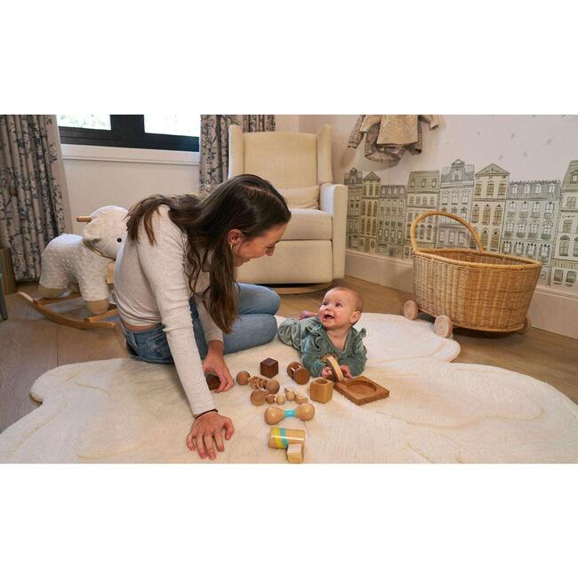 Flower Washable Wool Rug - Rugs - 4