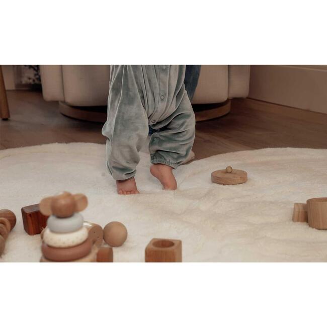 Flower Washable Wool Rug - Rugs - 5