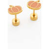 Pumpkin Stud Earrings, Orange - Earrings - 4