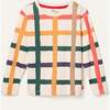 Recycled Cotton Warm Grid T- Shirt, Multi - T-Shirts - 1 - thumbnail