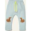 Recycled Cotton Wolf Jogger, Blue - Pants - 1 - thumbnail