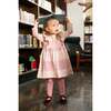 Recycled Cotton Buffalo Check Ruffle Dress, Pink - Dresses - 2