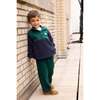 Recycled Cotton Evergreen Grid Corduroy Pant, Green - Pants - 2