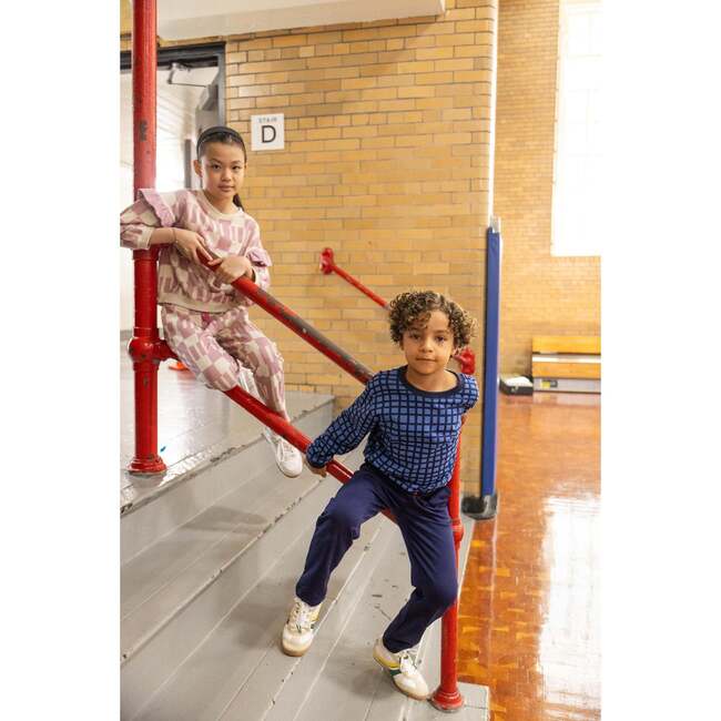 Recycled Cotton Pink Block Jogger, Pink - Pants - 2