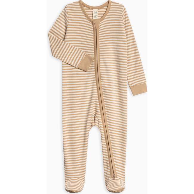 Peyton Zipper Sleeper Clay Stripe