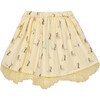Tulle Layered Skirt in Pale Yellow Duet - Skirts - 1 - thumbnail