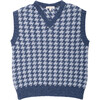 Wool Yearbook Vest in Houndstooth - Vests - 1 - thumbnail