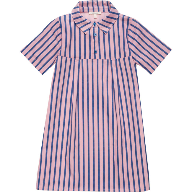 Shirtdress in Blue Note Stripe