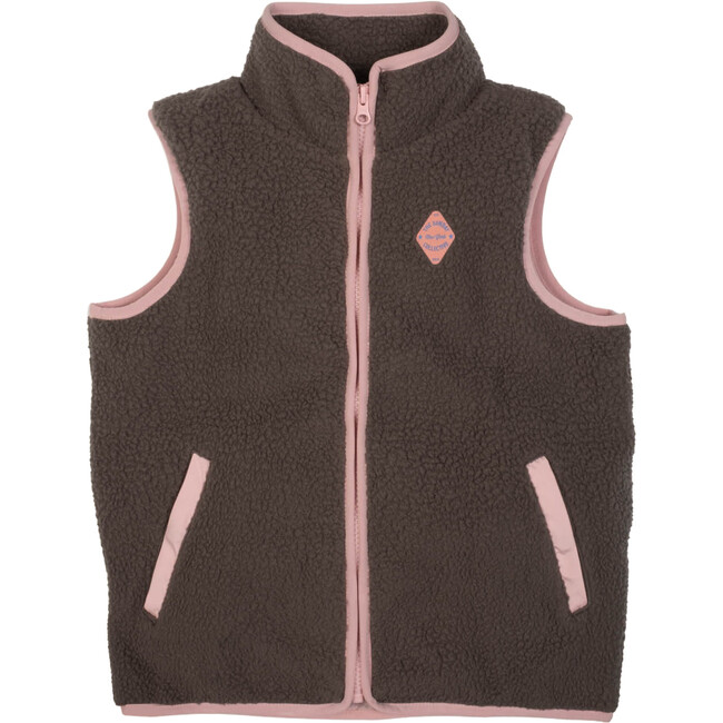 Polar Fleece Vest in Midnight Slate