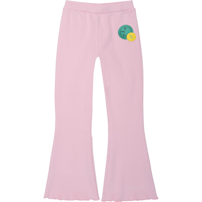 Ribbed Flares in Rhapsody Rose