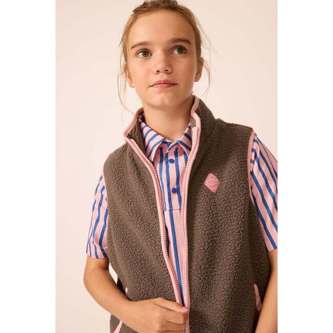 Polar Fleece Vest in Midnight Slate - Fleece & Sherpa Jackets - 3