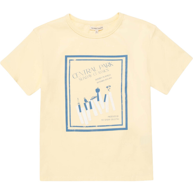 Organic Weekend Tee in Pale Yellow
