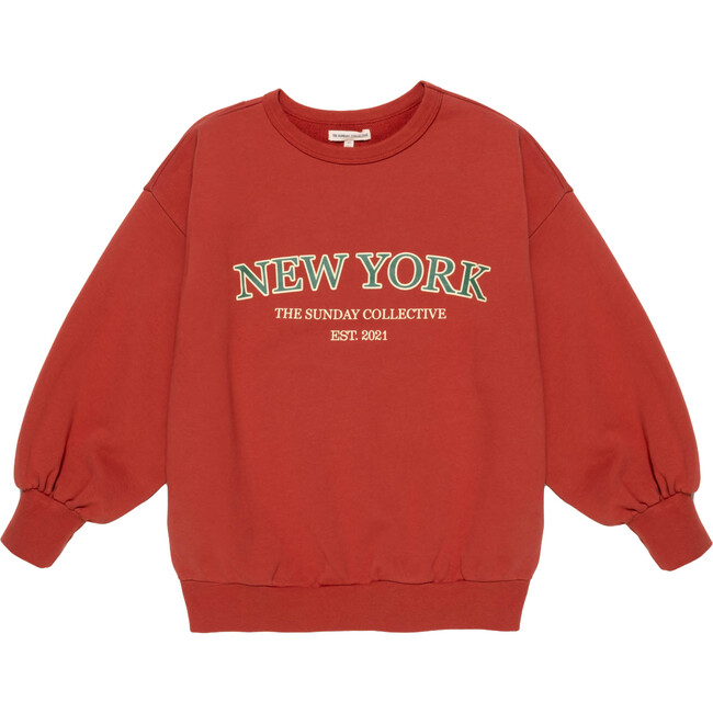 Organic Weekend Sweatshirt in Rhythm Red