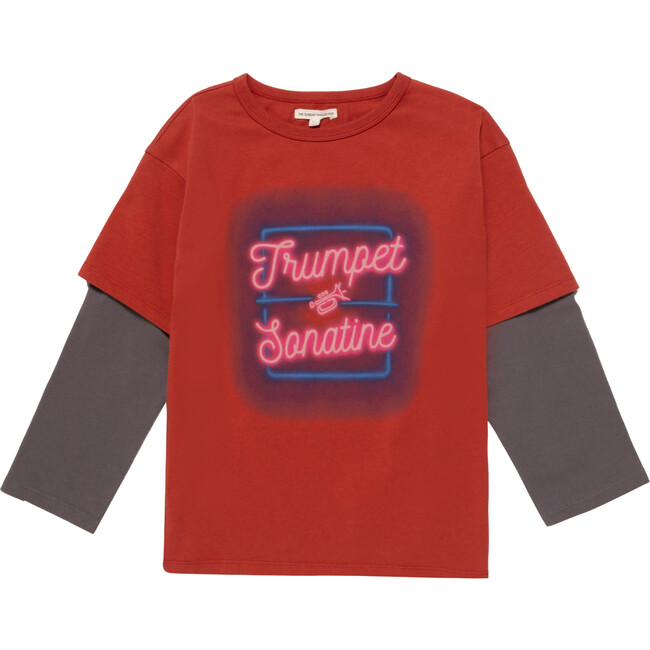 Organic Skater Tee in Rhythm Red