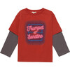 Organic Skater Tee in Rhythm Red - T-Shirts - 1 - thumbnail