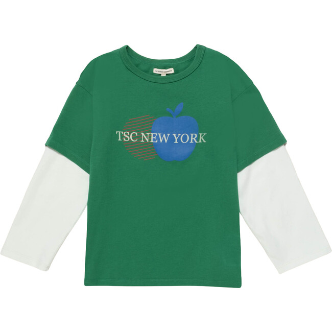 Organic Skater Tee in Tenor Green