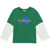 Organic Skater Tee in Tenor Green - T-Shirts - 1 - thumbnail