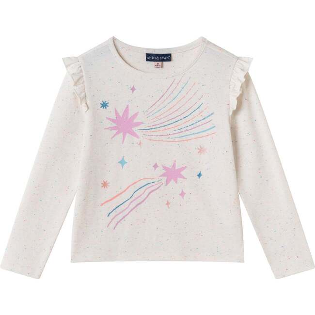 Kids Speckled Long Sleeve Tee| Shooting Stars