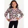 Kids Sweater & Legging Set, Pink Hearts - Mixed Apparel Set - 3