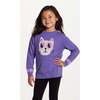 Kids Tunic Length Sweater W/Legging Set, Purple Cat - Mixed Apparel Set - 3