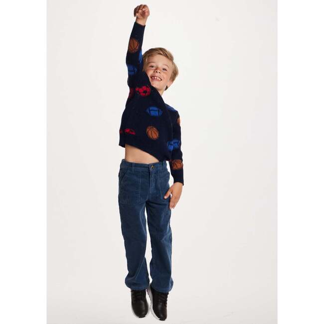 Kids Sweater, Navy Sports - Sweaters - 3