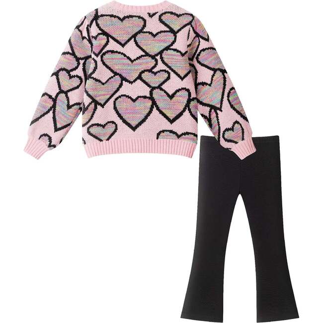 Kids Sweater & Legging Set, Pink Hearts - Mixed Apparel Set - 5
