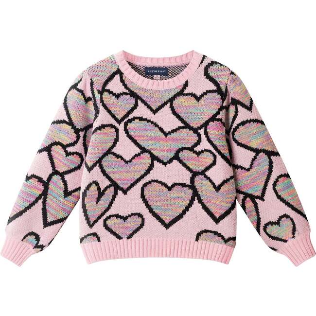 Kids Sweater & Legging Set, Pink Hearts - Mixed Apparel Set - 6
