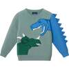 Kids Pullover Sweater, Light Green - Sweaters - 1 - thumbnail