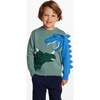 Kids Pullover Sweater, Light Green - Sweaters - 2