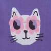 Kids Tunic Length Sweater W/Legging Set, Purple Cat - Mixed Apparel Set - 7