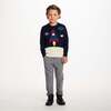 Kids Pullover Sweater, Navy - Sweaters - 3